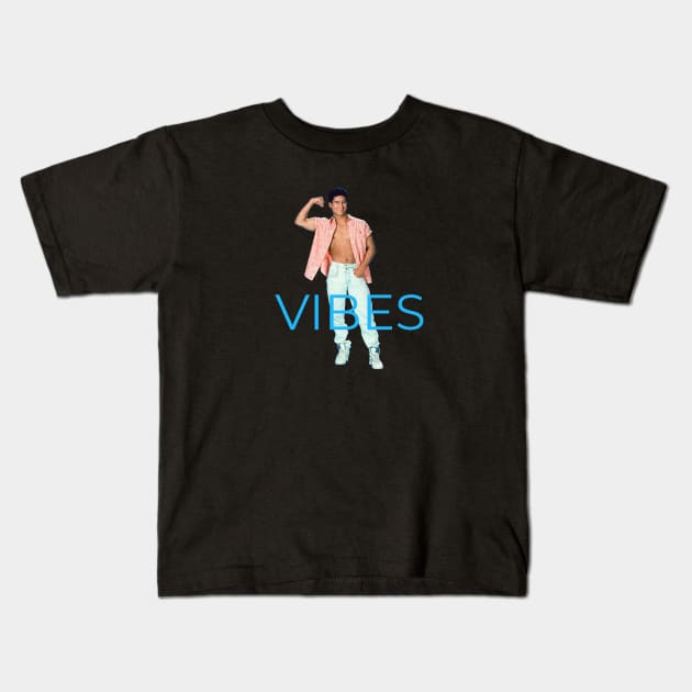 AC Slater - VIBES Kids T-Shirt by BodinStreet